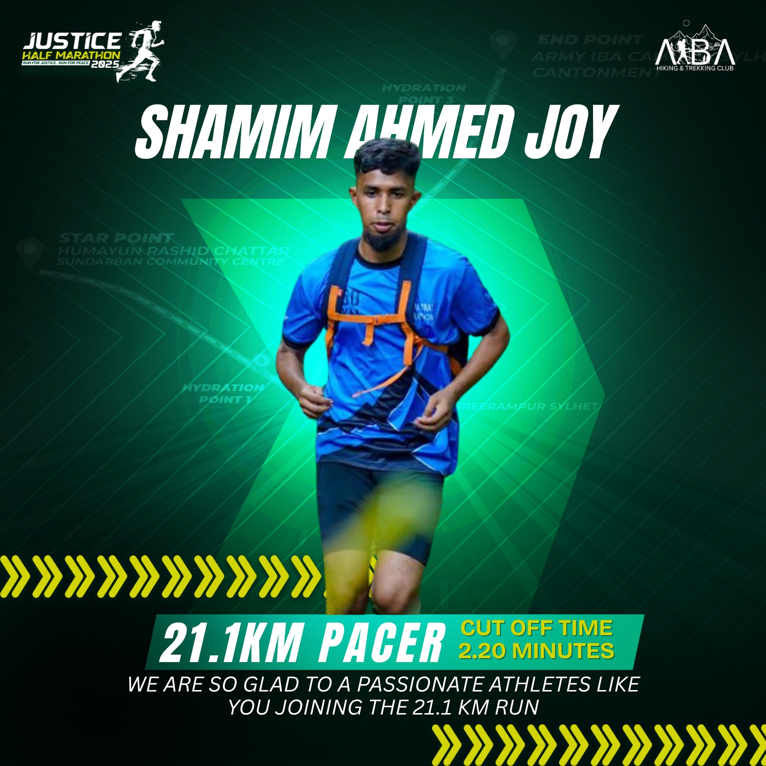 21.1KM Pacer - Shamim Ahmed Joy